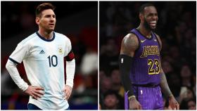 Messi y LeBron James