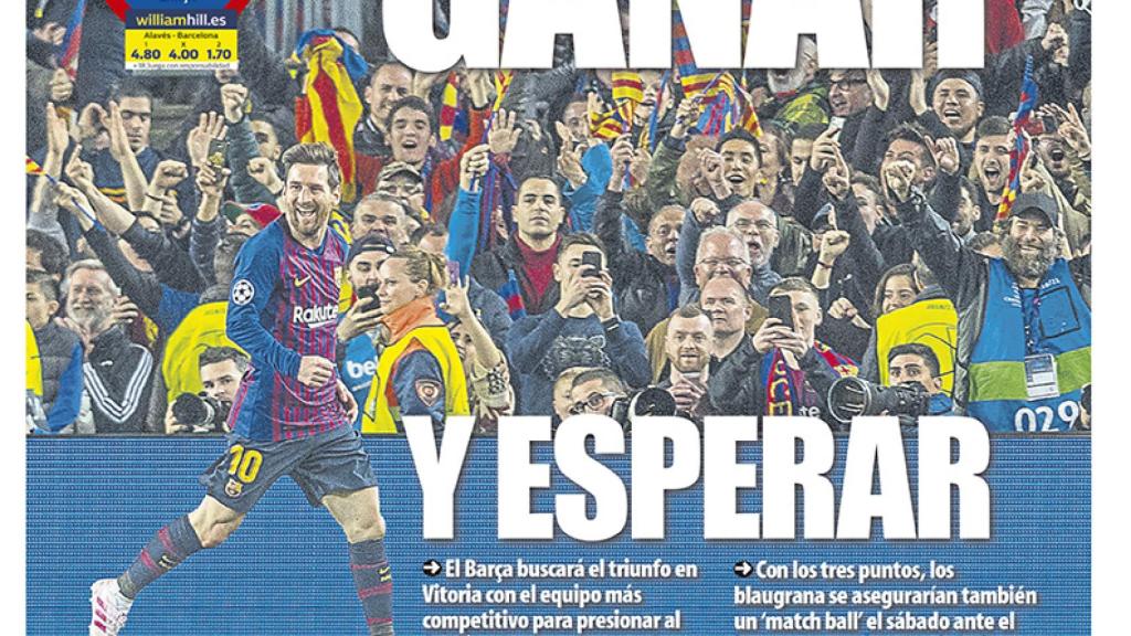 Portada Mundo Deportivo (23/04/19)