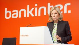 María Dolores Dancausa, CEO de Bankinter, en la rueda de prensa sobre resultados del 1T.