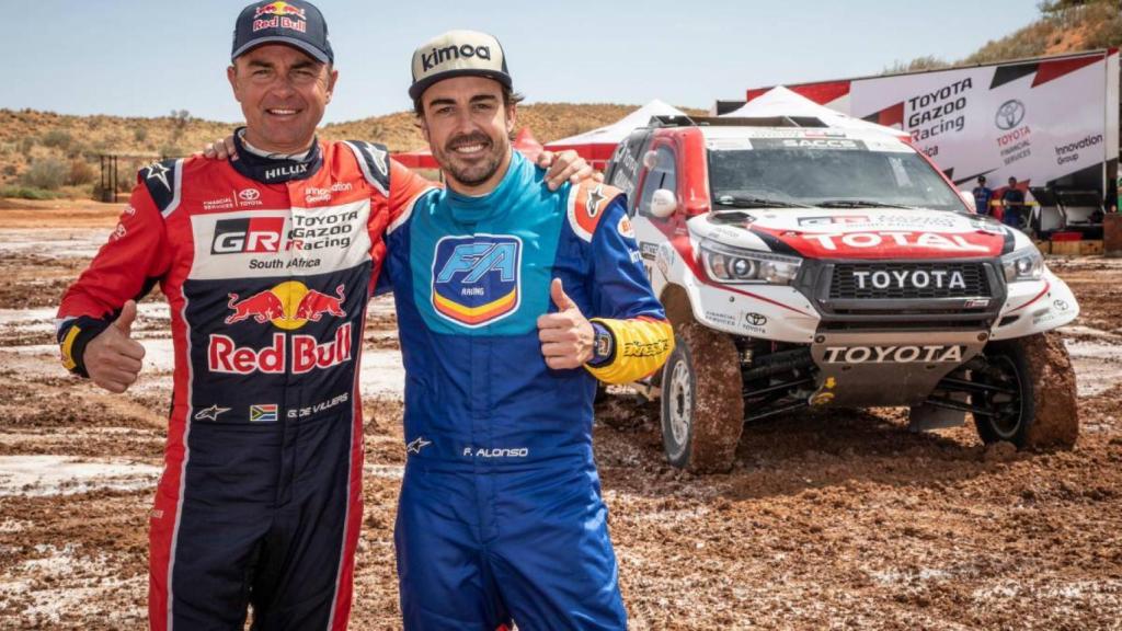 Giniel de Villiers y Fernando Alonso