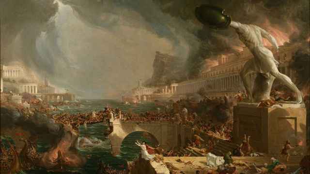 'Destruction', el cuadro de Thomas Cole que retrata un saqueo de Roma.