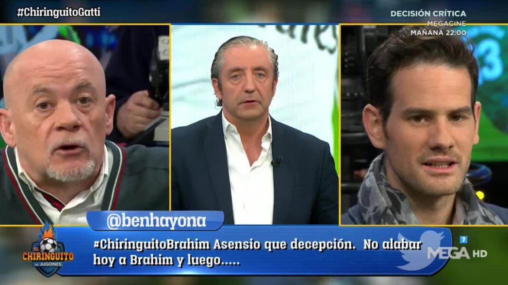 Alfredo Duro en El Chiringuito. Foto: Twitter (@elchiringuitotv)