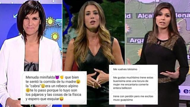 De izquierda a derecha, las presentadoras de El Tiempo Mónica López, Isabel Zubiaurre e Irene del Río.