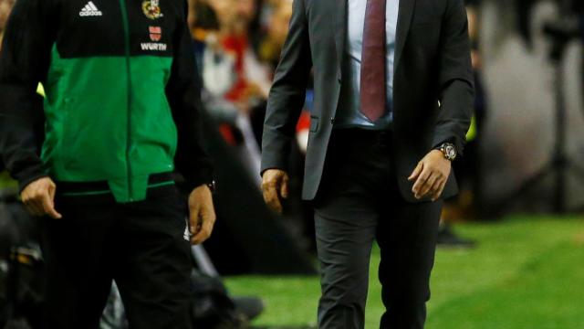 Paco Jémez en el partido contra el Real Madrid