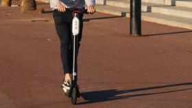 Un patinete de Bird en Barcelona.