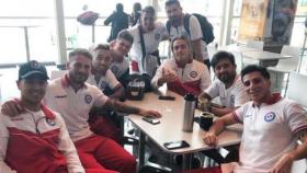 Jugadores de Argentinos Juniors en su hotel de Mérida, en Venezuela. Foto: tn.com.ar