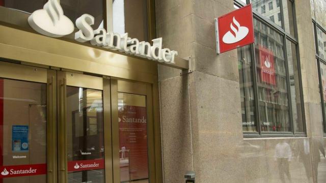 Una oficina del Banco Santander.