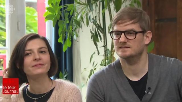 Floriane y Johannes en la entrevista de Radio Canada.