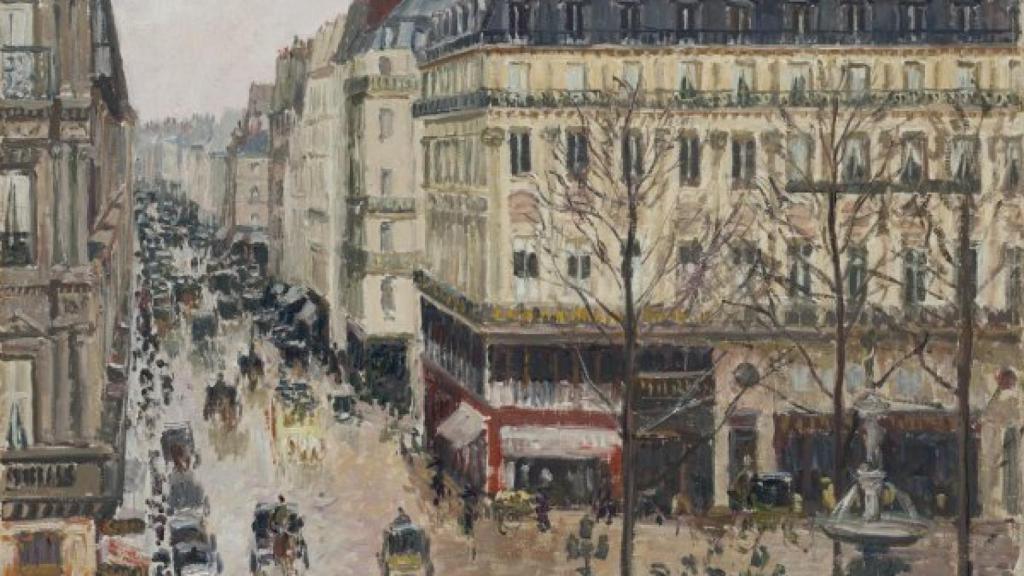 ‘Rue Saint-Honoré por la tarde. Efecto de lluvia’ (Camille Pissarro).