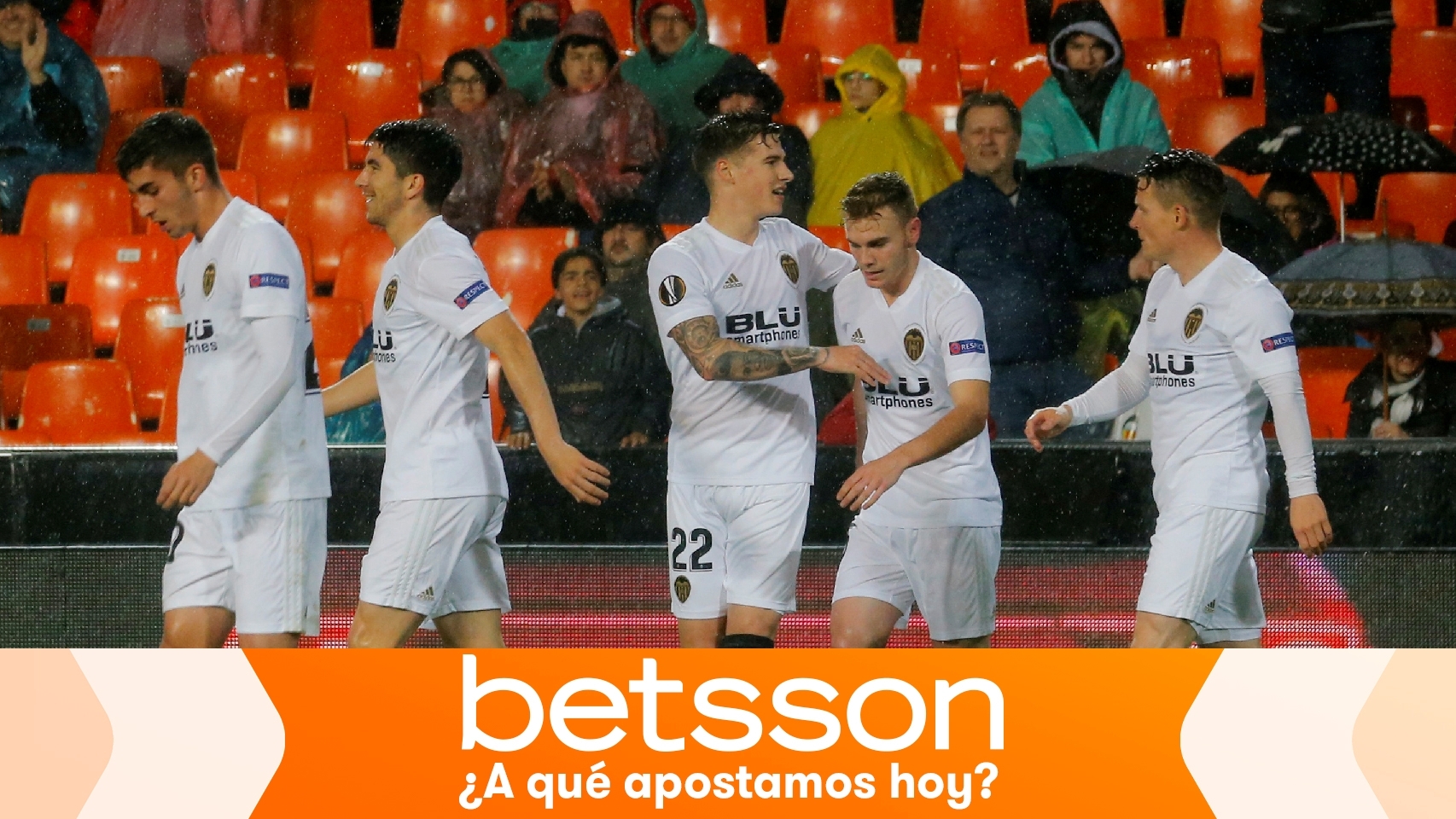 Jugadores del Valencia en la Europa League