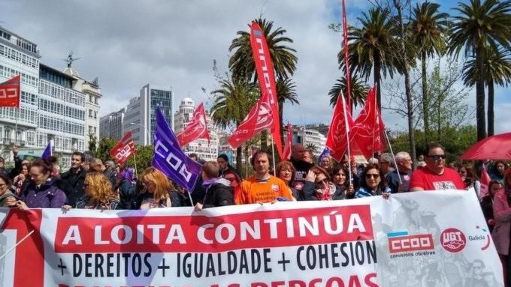 Coronavirus: Los sindicatos gallegos afrontan un 1 de mayo con protestas vía online