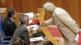 En una sesión en el Parlamento de Galicia