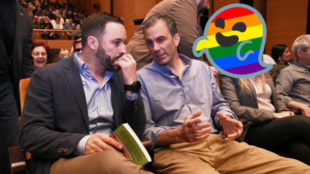 Uno de los memes de 'Gaysper' junto a Abascal y Ortega Smith