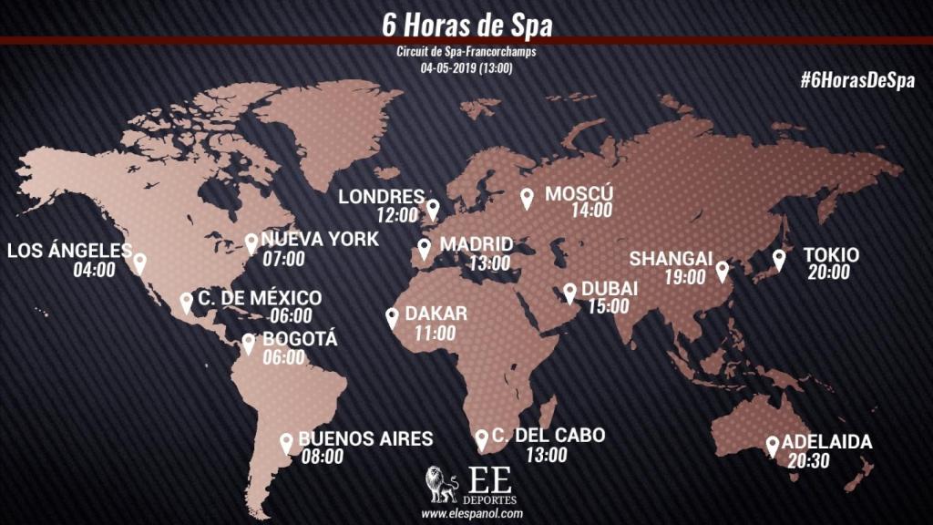 Horario 6 Horas de Spa