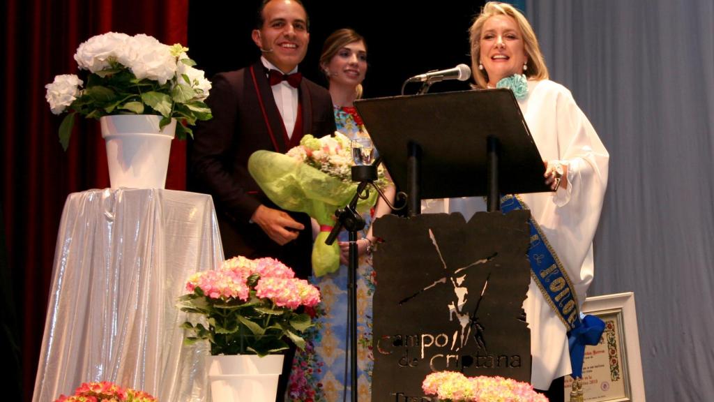 La periodista Esther Esteban, Molinera de Honor, durante su intervención.