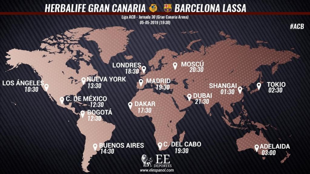 Horario Herbalife Gran Canaria - Barcelona Lassa