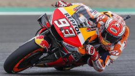 Marc Márquez durante la clasificación del GP de España