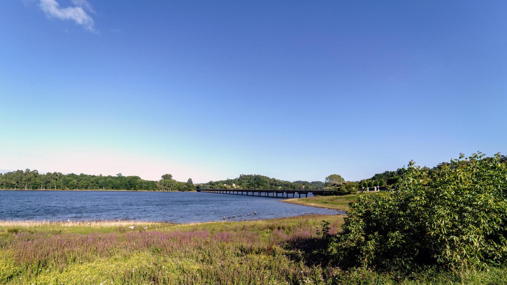 Panorámica del embalse de Cecebre.