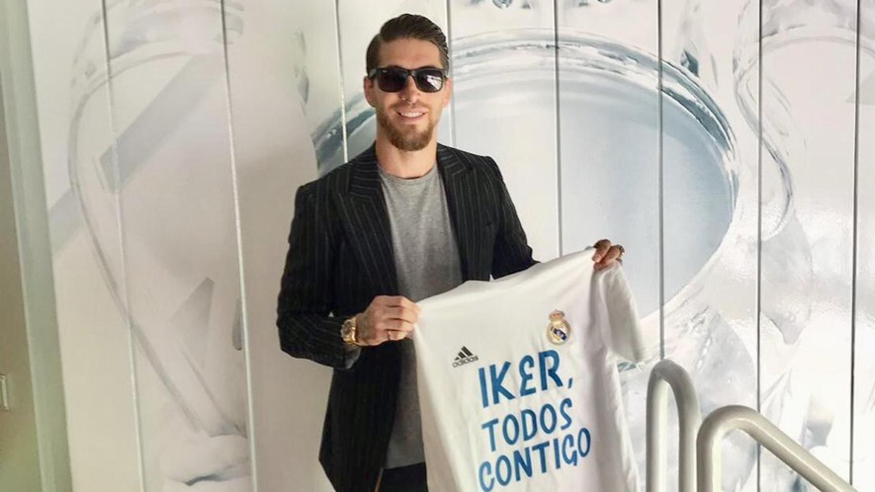 El mensaje de Sergio Ramos a Iker Casillas. Foto: Twitter (@SergioRamos)