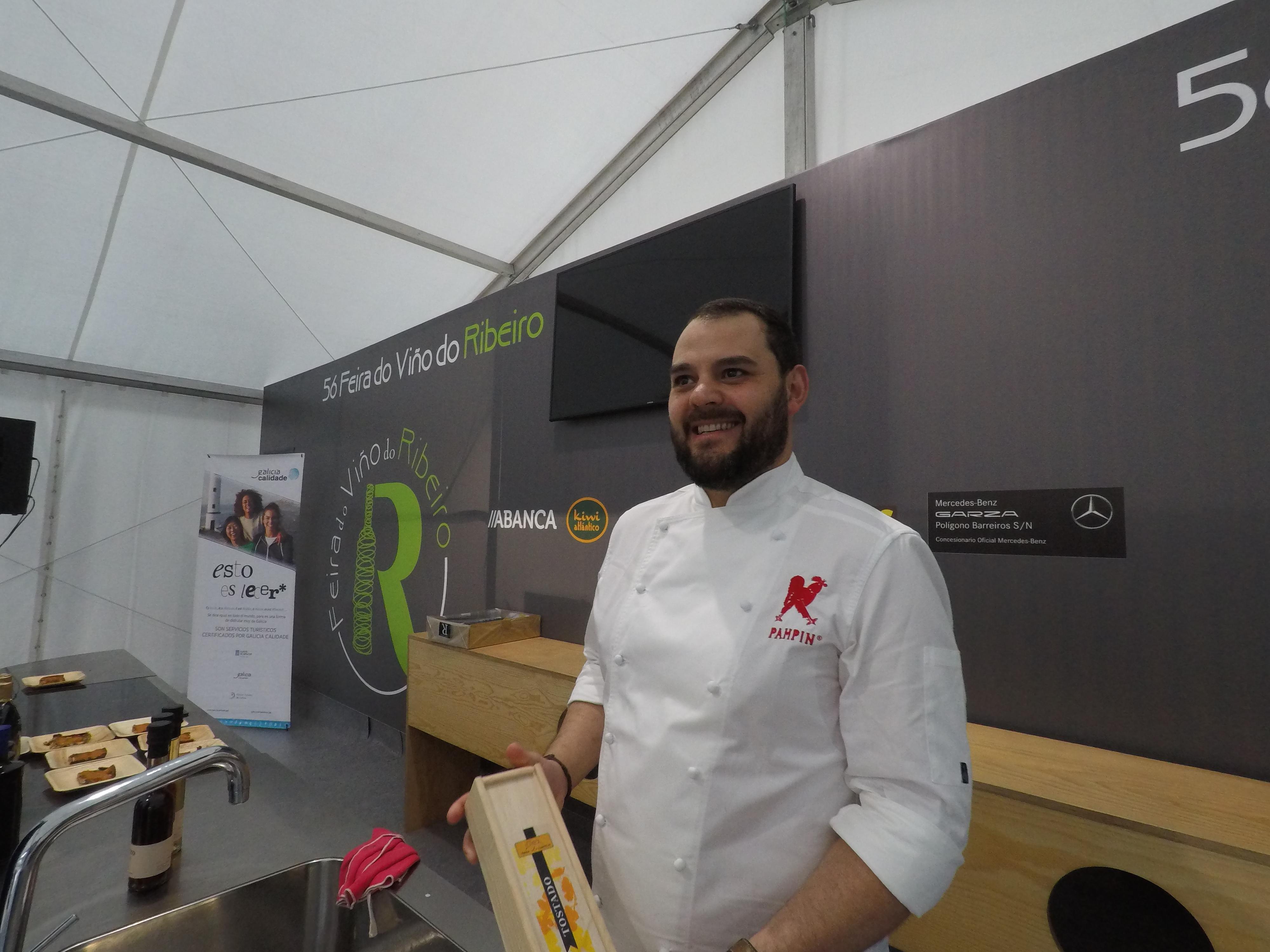 Alén Tarrío, ganador del premio Cocinero 2019 en el Fórum Gatronómico de A Coruña