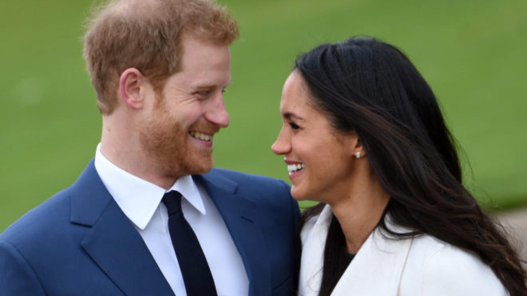 El príncipe Harry de Inglaterra y Meghan Markle.