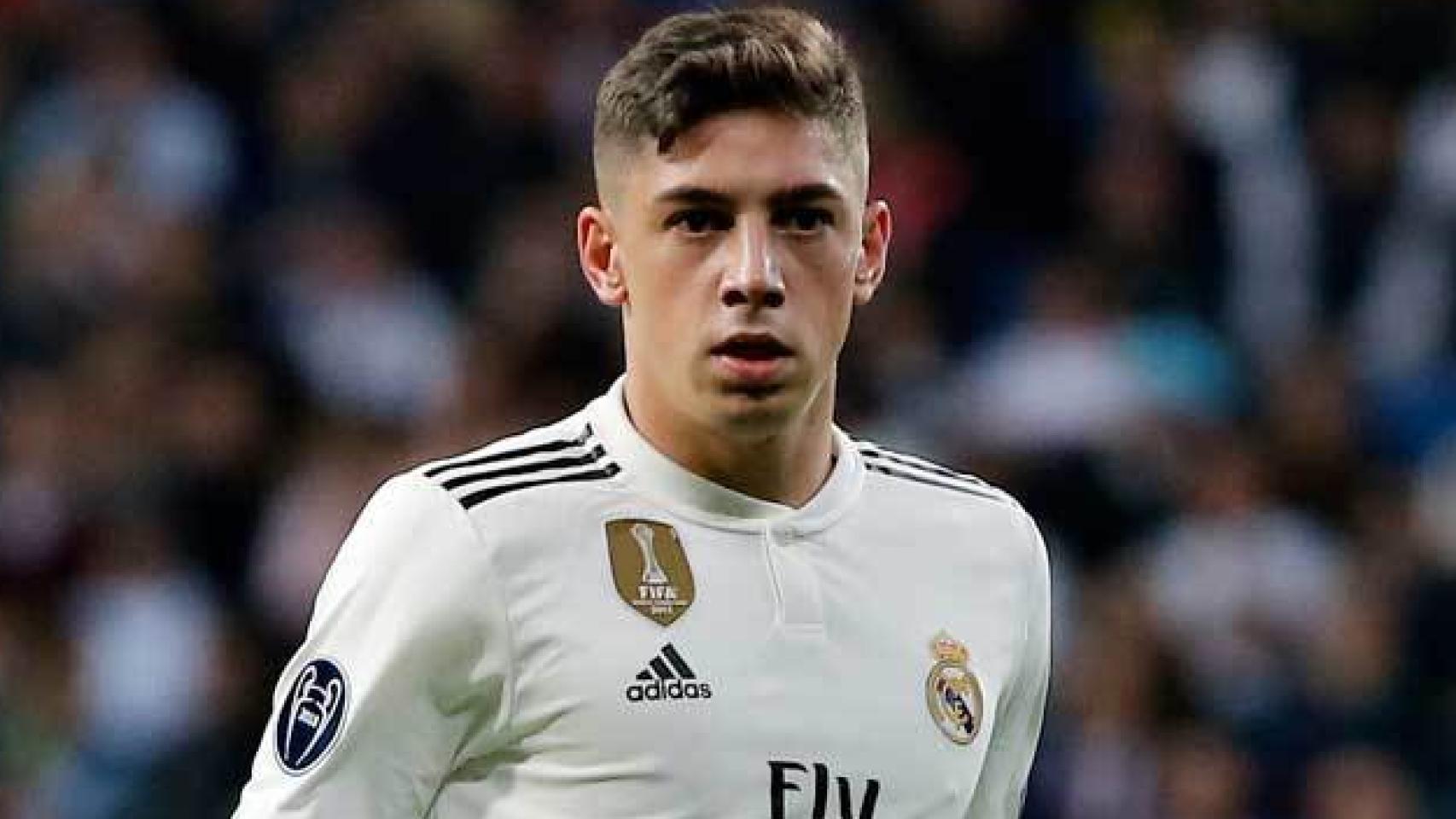 Fede Valverde en un partido del Real Madrid