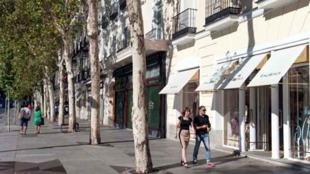 Calle Serrano, uno de los principales ejes comerciales del lujo en Madrid.