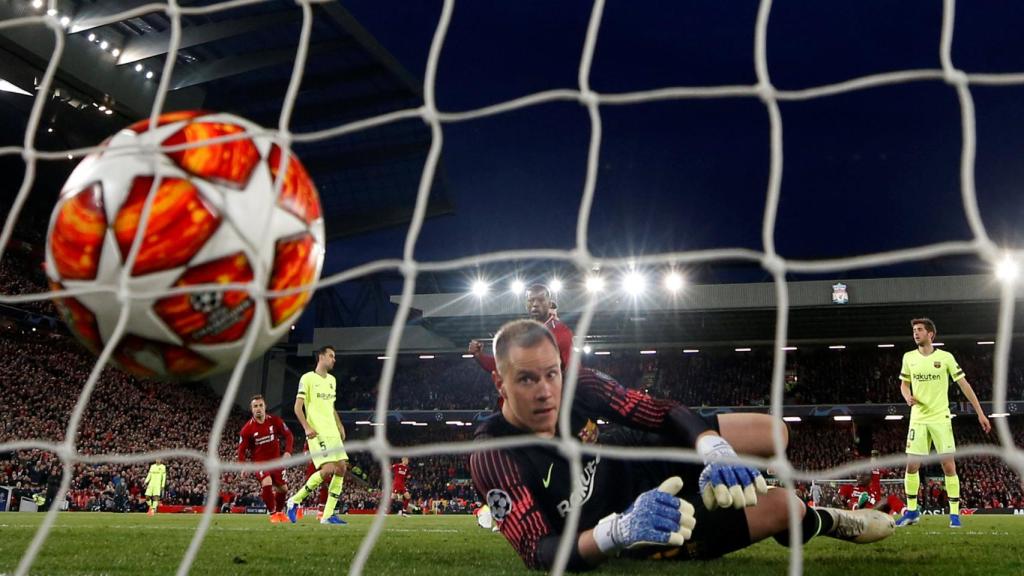 Ter Stegen tras el 4-0 del Liverpool al Barcelona