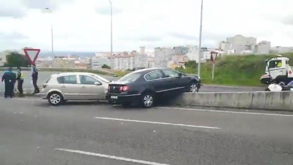 Accidente en la Tercera Ronda, con dos vehículos implicados