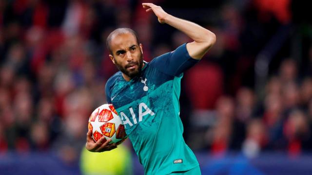 Lucas Moura, en el Ajax de Ámsterdam - Tottenham