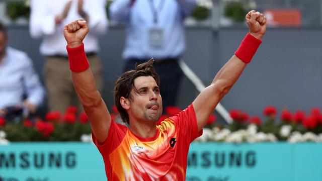 Ferrer celebra su victoria