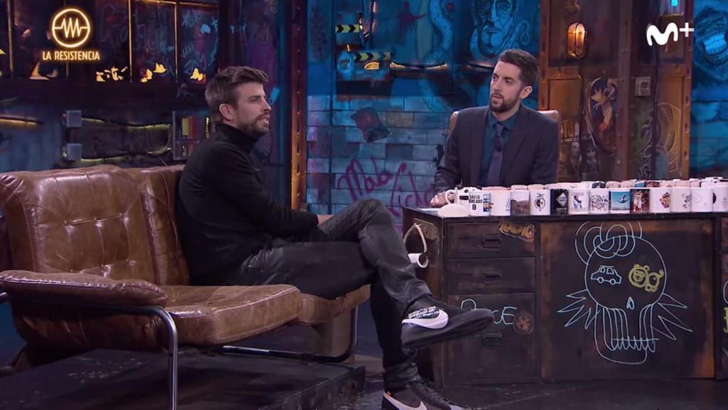 Gerard Piqué y David Broncano en un momento más cordial.