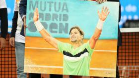 Homenaje a Ferrer tras su derrota en el Mutua Madrid Open