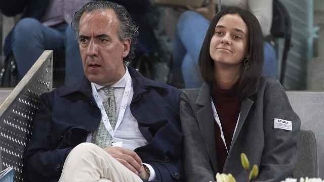Jaime de Marichalar y Victoria Federica en el Masters de Tenis de Madrid.