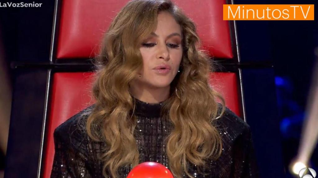 La cantante Paulina Rubio en un momento de 'La Voz Senior'.