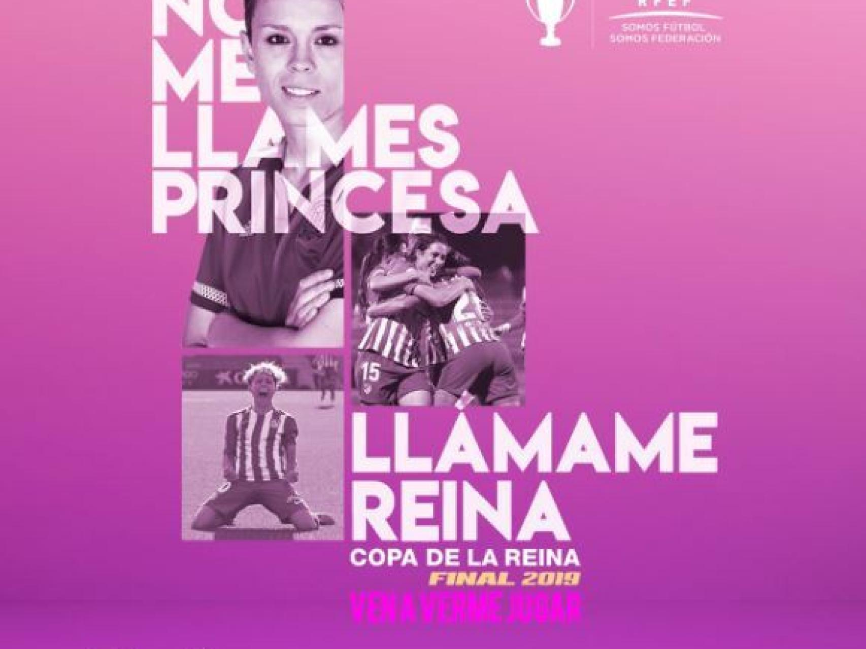 La RFEF patrocina la final de la Copa de la Reina. Foto: Twitter (@rfef)