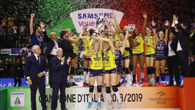 Imoco Volley, campeón de la liga italiana de voleibol Foto: Twitter (@ImocoVolley)