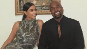 Kim Kardashian y Kanye West.