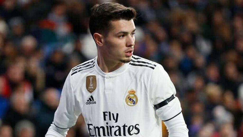 Brahim Díaz en un partido del Real Madrid