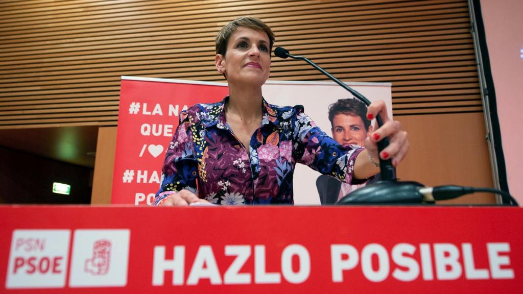 María Chivite, candidata del Partido Socialista Navarro a la presidencia de Navarra.
