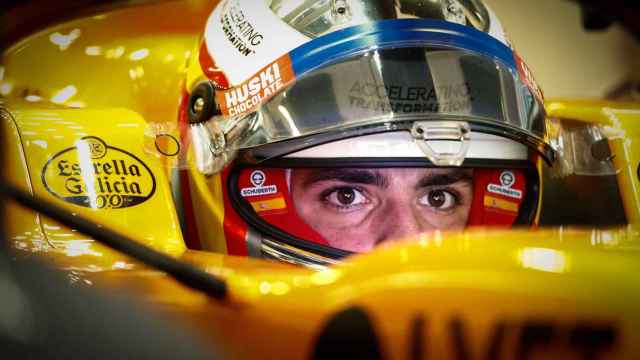 Carlos Sainz en los entrenamientos del GP de España