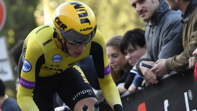 Primoz Roglic en el prólogo del Giro de Italia