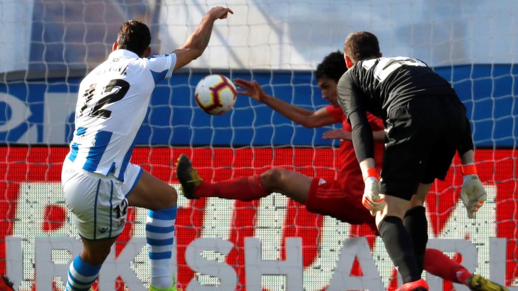 Mano de Vallejo contra la Real Sociedad