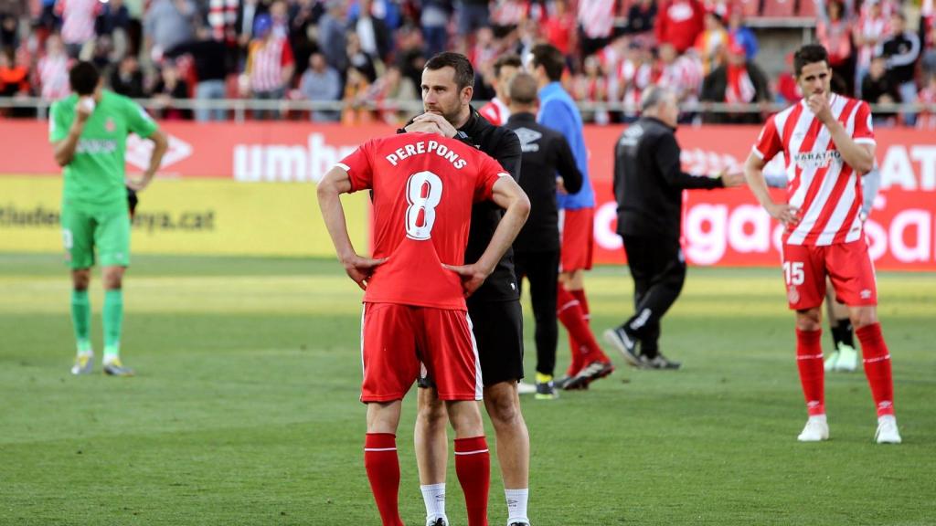 El Girona lamenta la derrota que le coloca prácticamente en Segunda