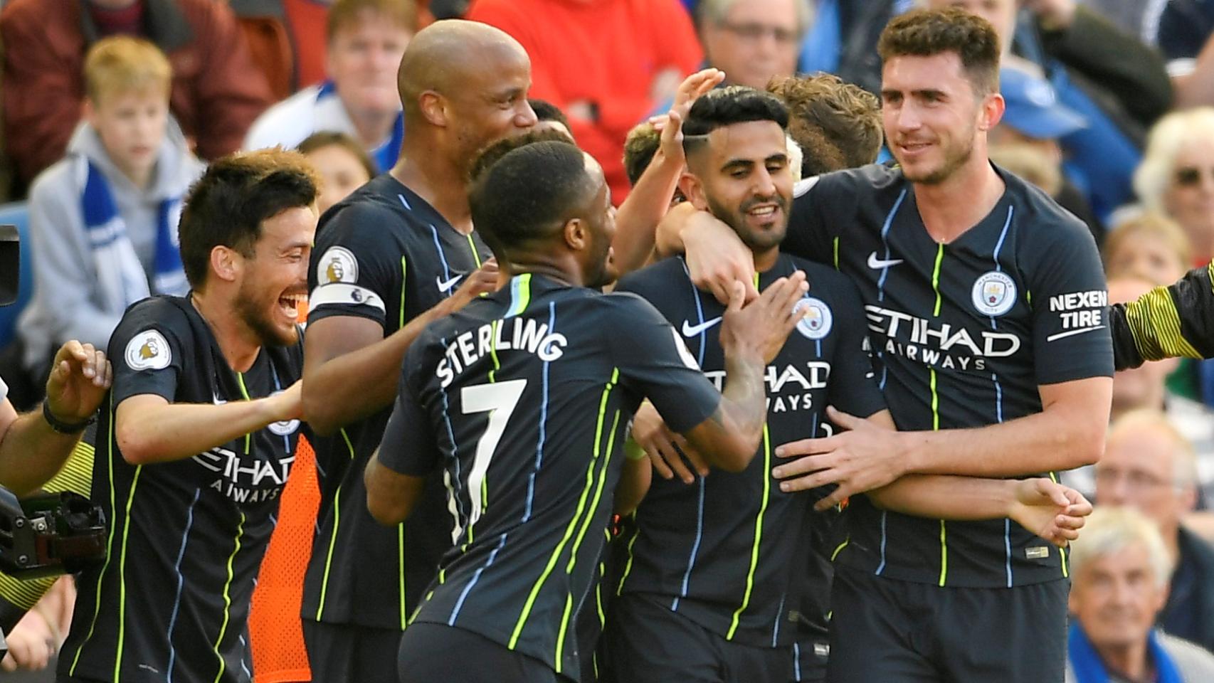 El Manchester City golea al Brighton