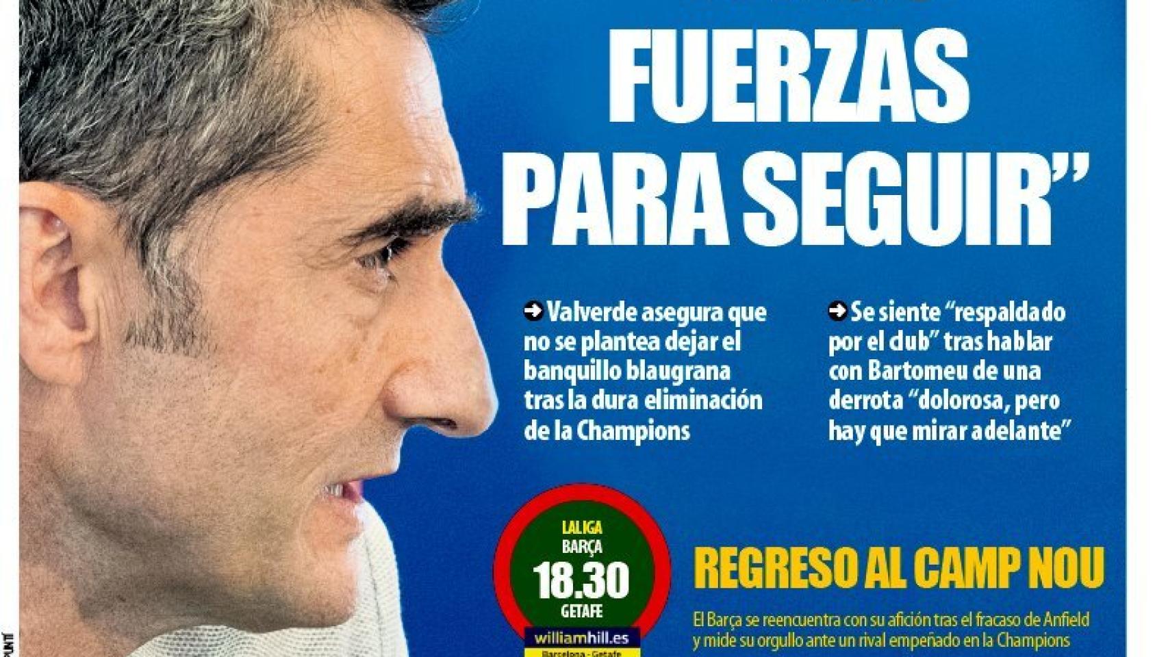 Portada Mundo Deportivo (12/05/19)