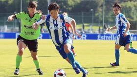 El Dépor femenino vence por 2-0 en Abegondo y está a un partido de Primera