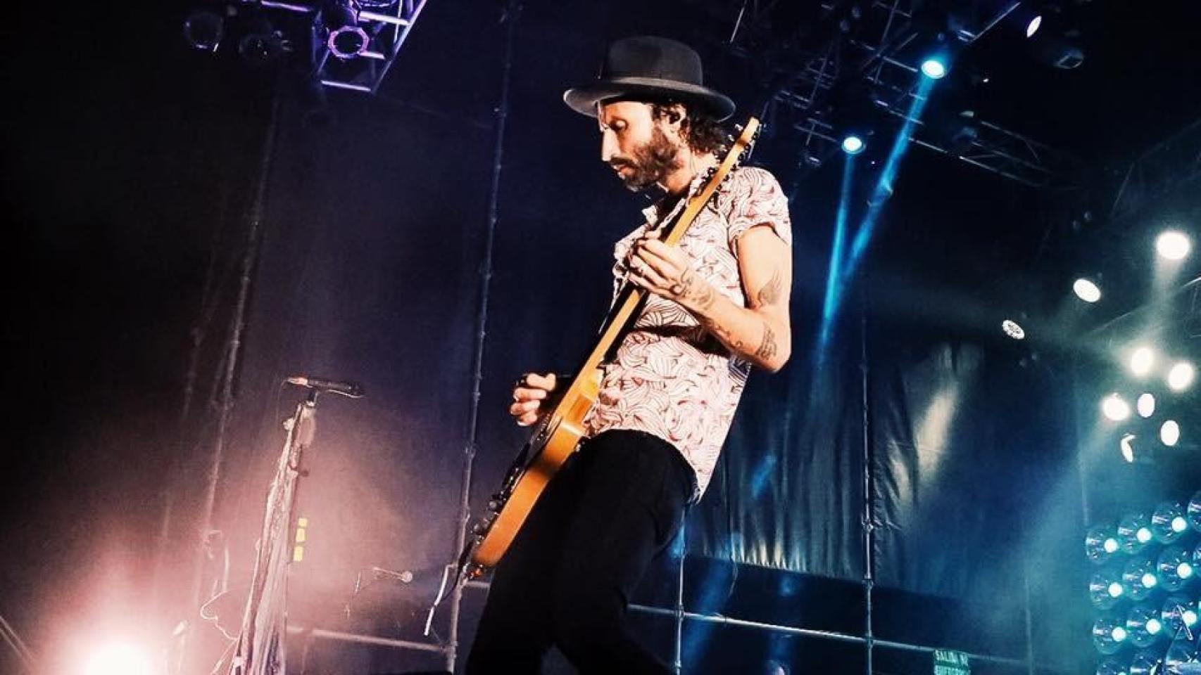 El cantante Leiva en uno de sus conciertos.