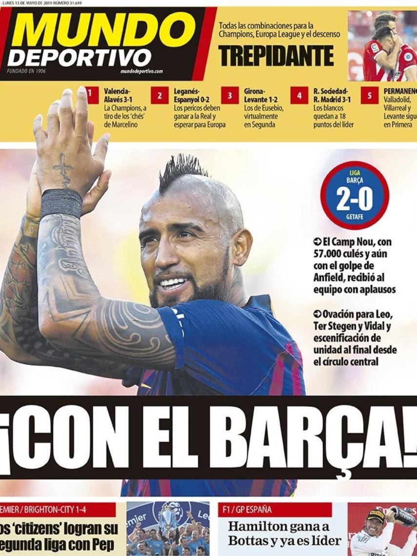 La portada del diario Mundo Deportivo (13/05/2019)