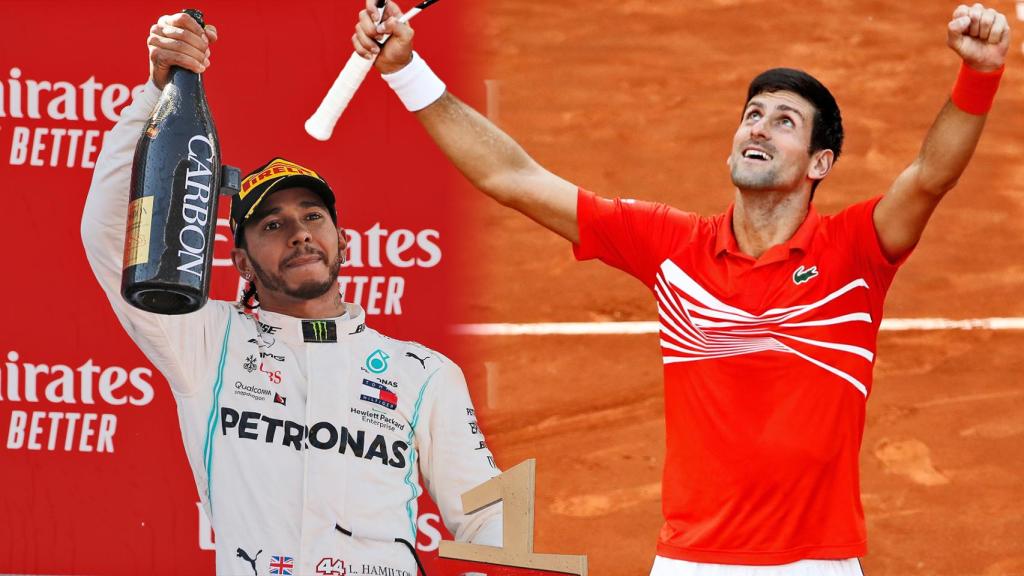 Lewis Hamilton y Novak Djokovic